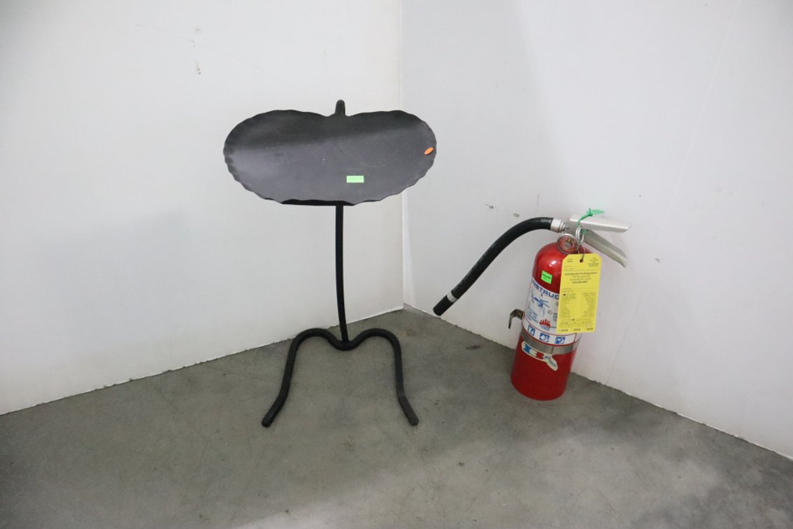 Fire Extinguisher And Metal Stand