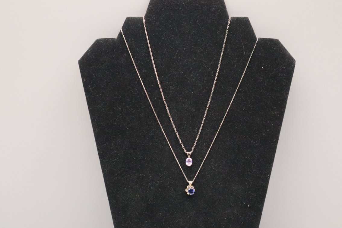 Two Necklaces With Pendants