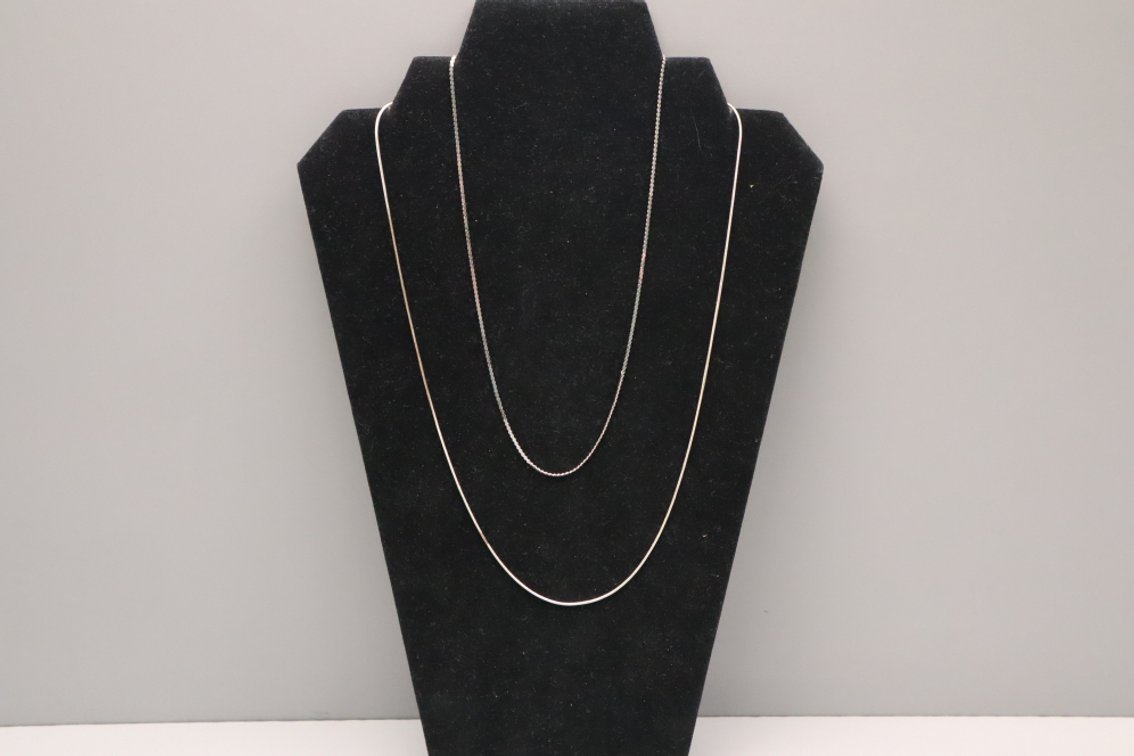 Two Sterling Silver Necklaces