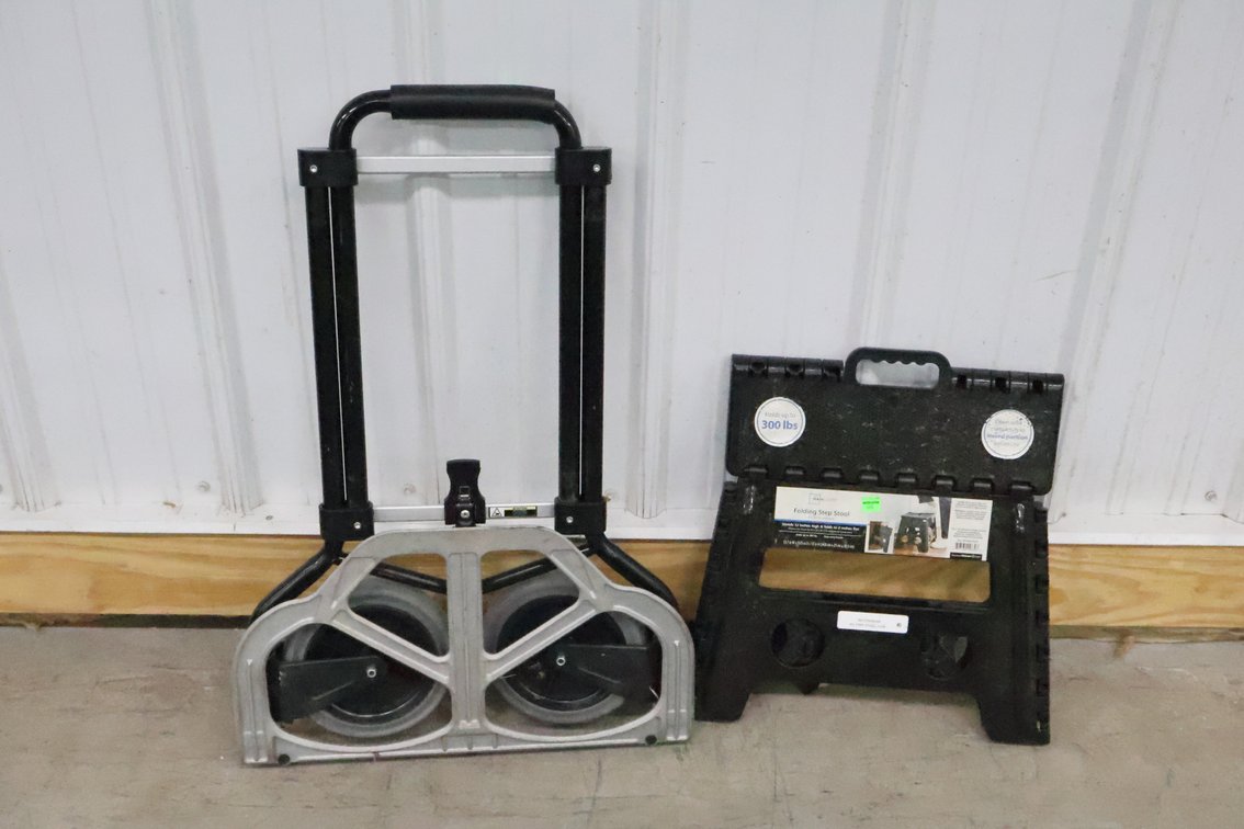 Folding Step Stool and Hand Truck