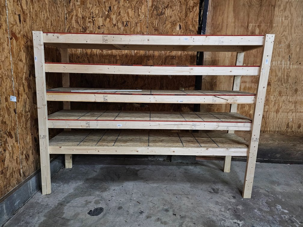 Homemade Shelving Unit