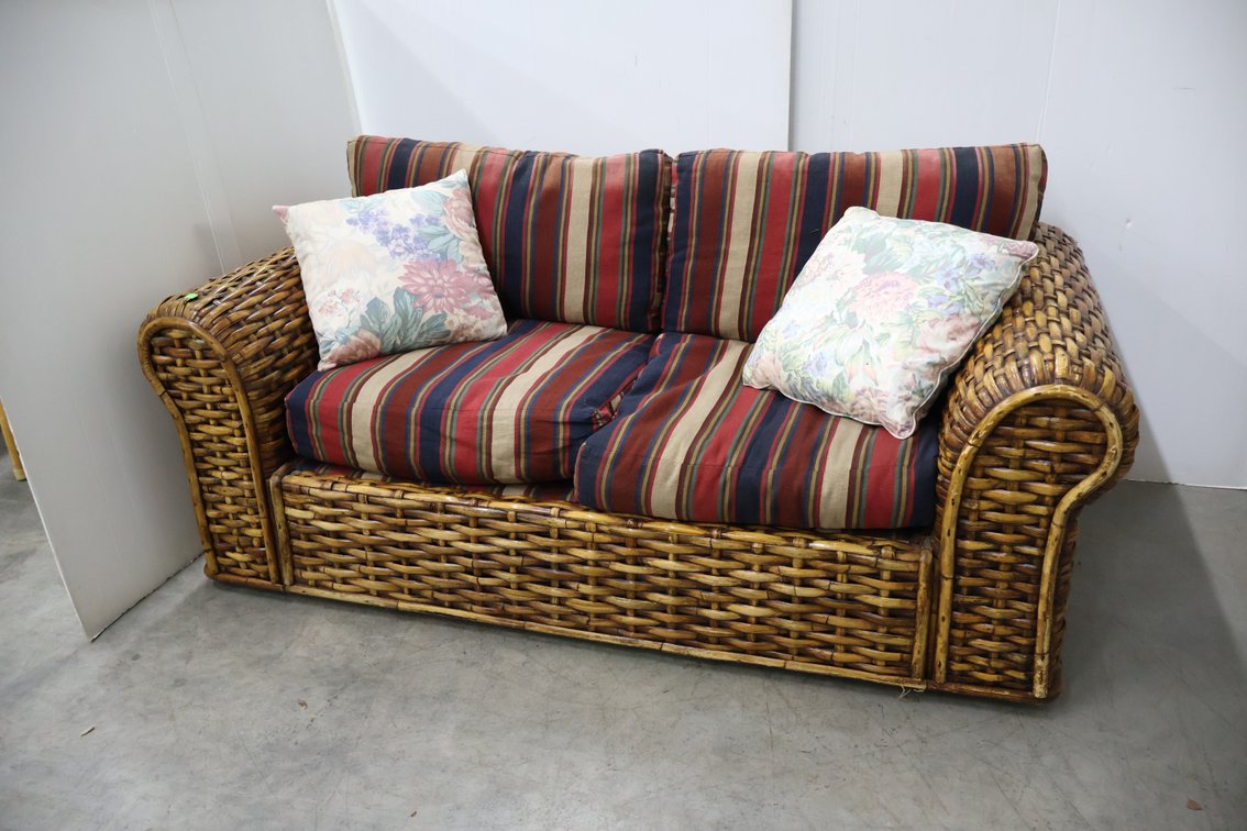 Rattan Style Sofa