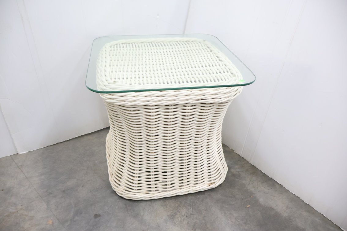 Wicker Side Table