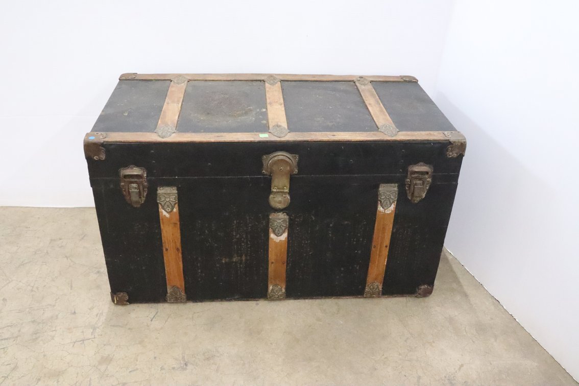 Antique Flat Top Trunk