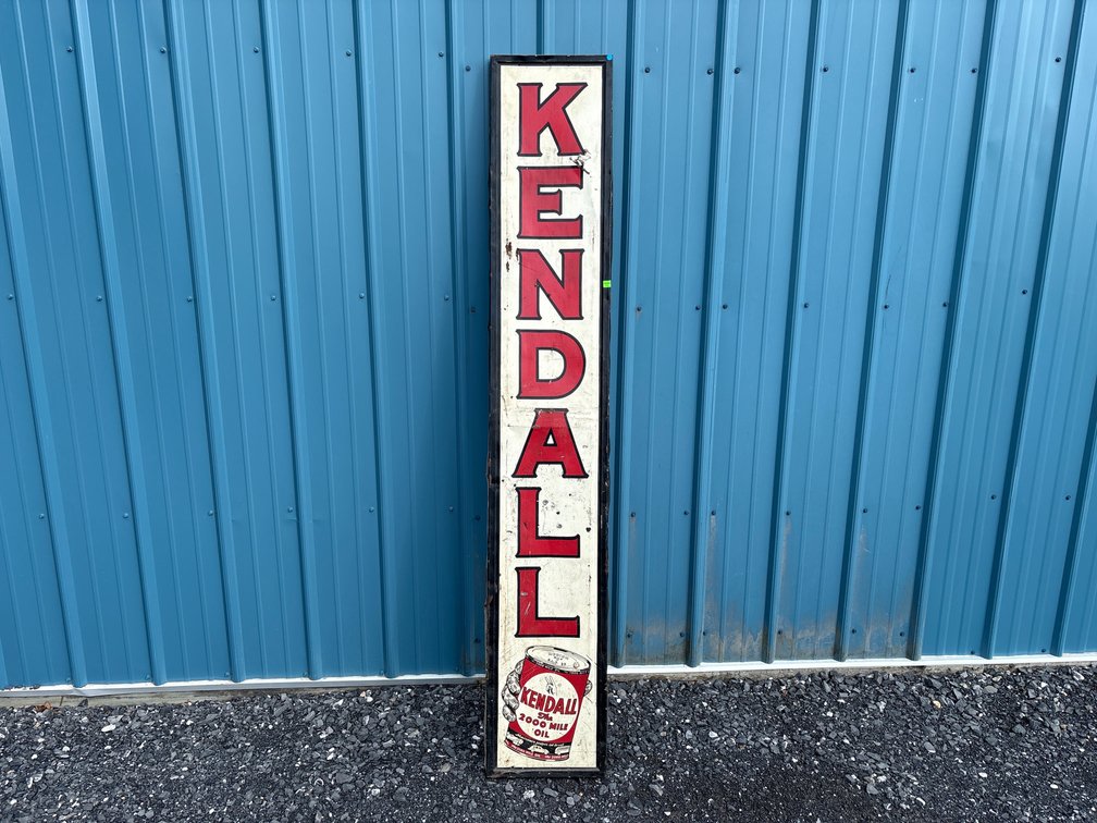 6' Kendall Oil Vertical Advertising Sign