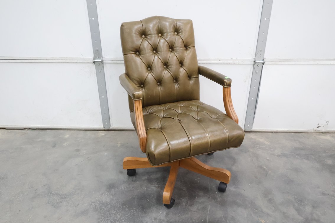 Vintage Wooden Desk Chair