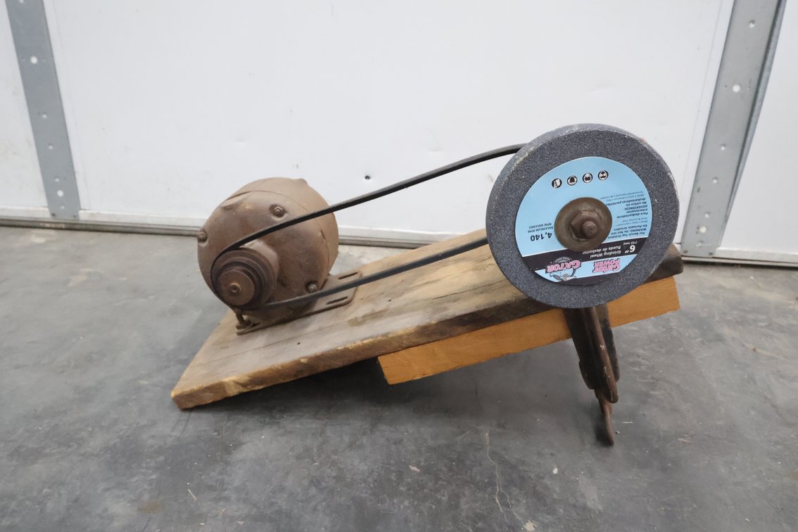 Belt-Driven Bench Grinder
