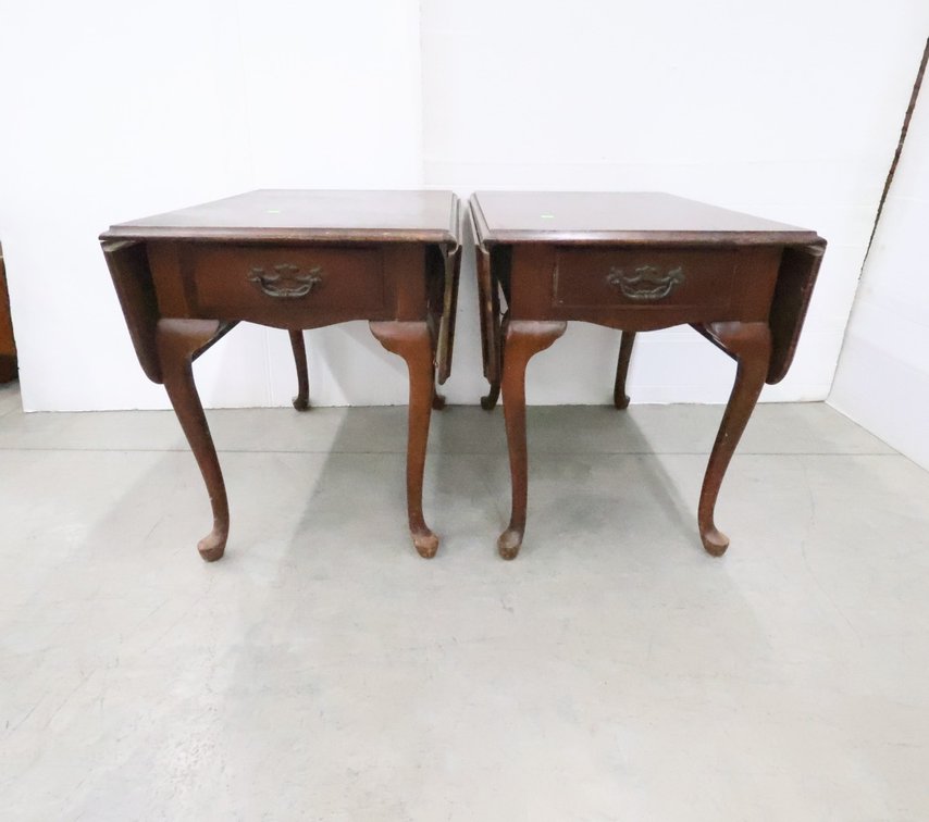 Set of Drop Leaf End Tables