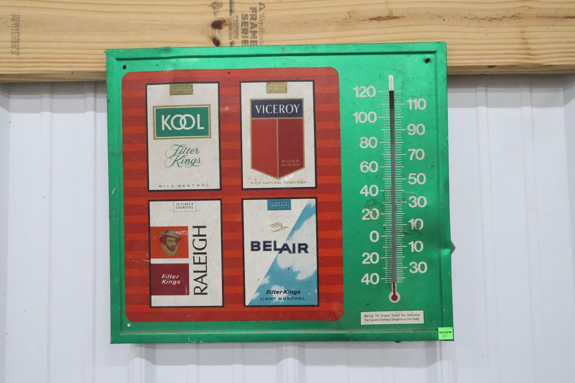Cigarette Metal Advertising Sign
