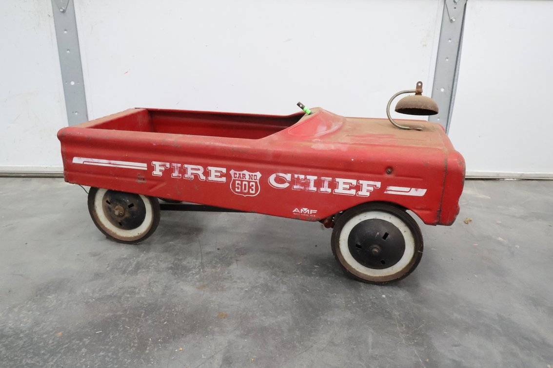 Vintage Fire Chief Pedal Car