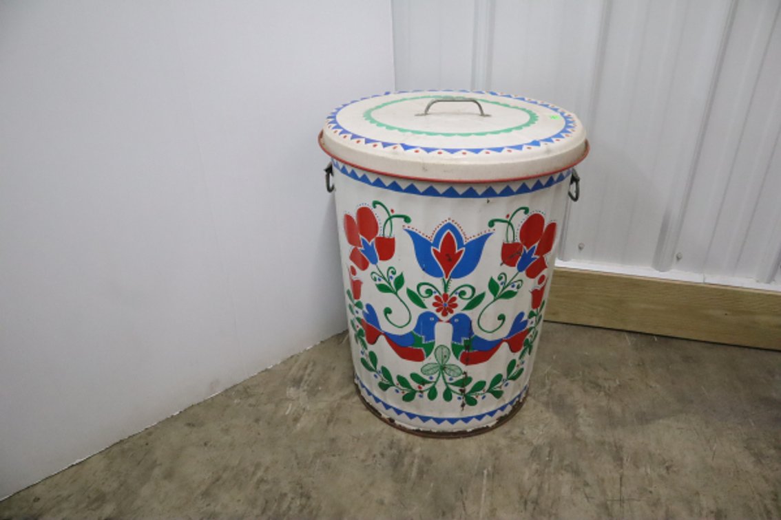 Metal Trash Can