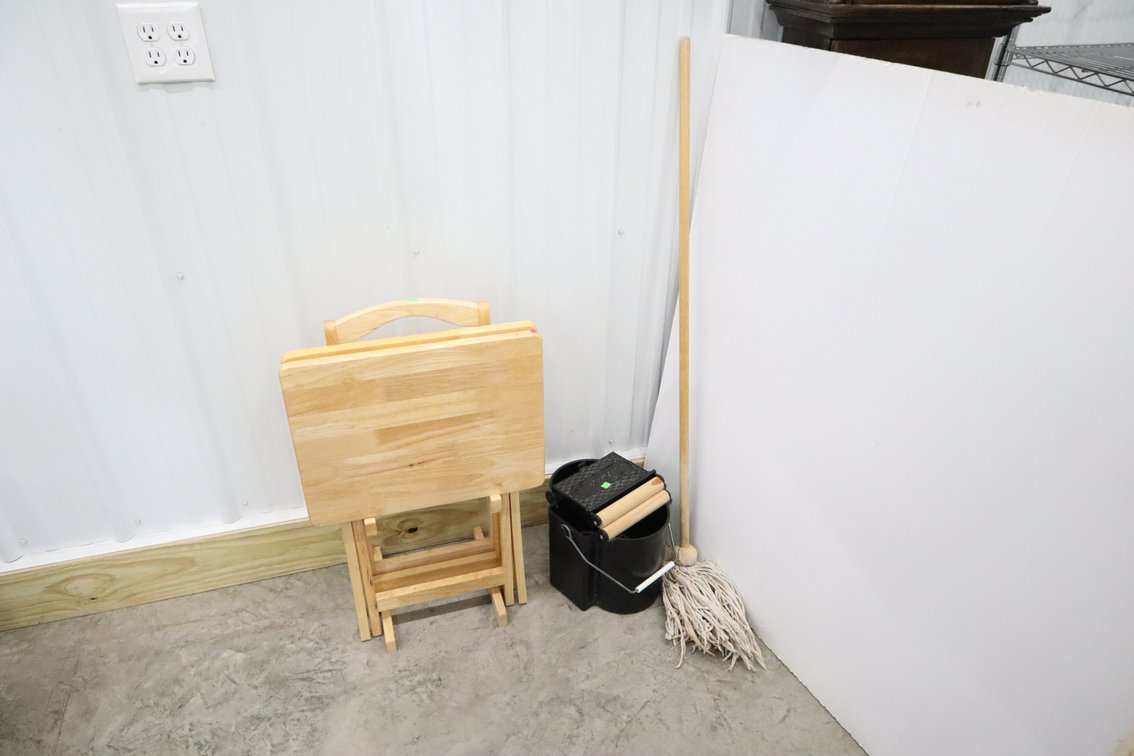 Tv Tray Tables and Mop