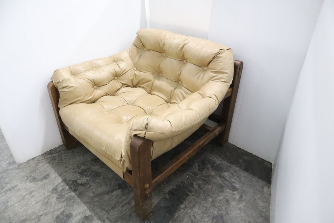 Leather Tufted Chair