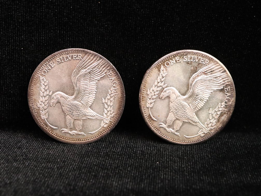 (2) God Family Country 1 Troy Ounce Silver Rounds