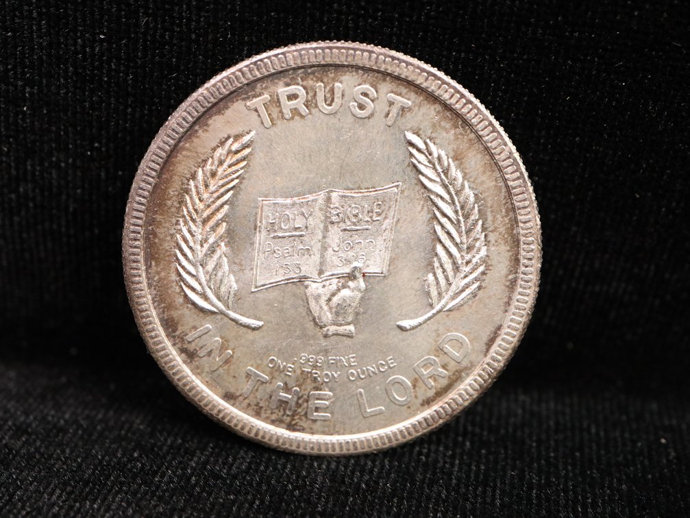 God and Country 1 Troy Ounce Silver Round