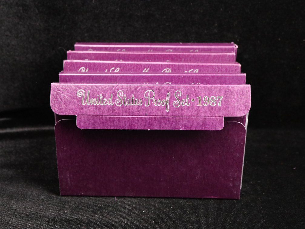 Proof Sets 1987, 1988, 1989, 1990, 1991