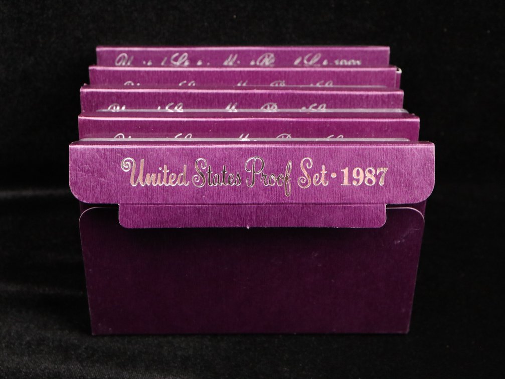 Proof Sets 1987, 1988, 1989, 1990, 1991