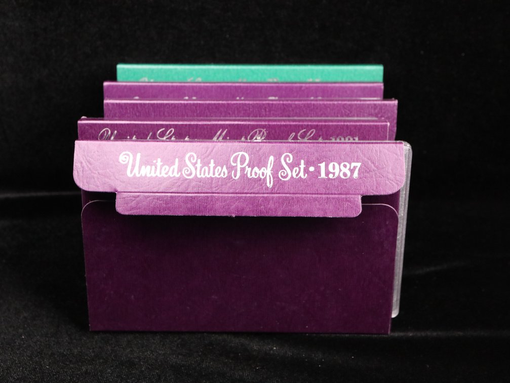 Proof Sets 1987, 1991, 1992, 1993, 1994
