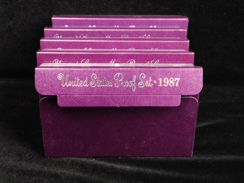 Proof Sets 1987, 1988, 1990, 1992, 1993