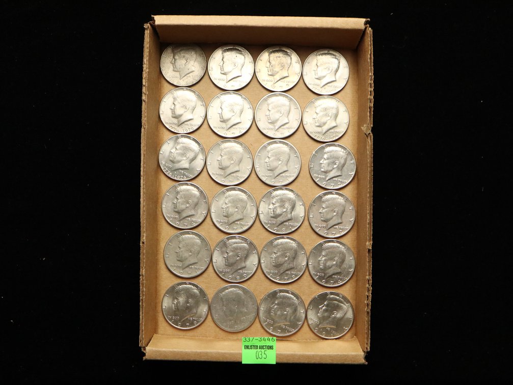 (24) Kennedy Half Dollars