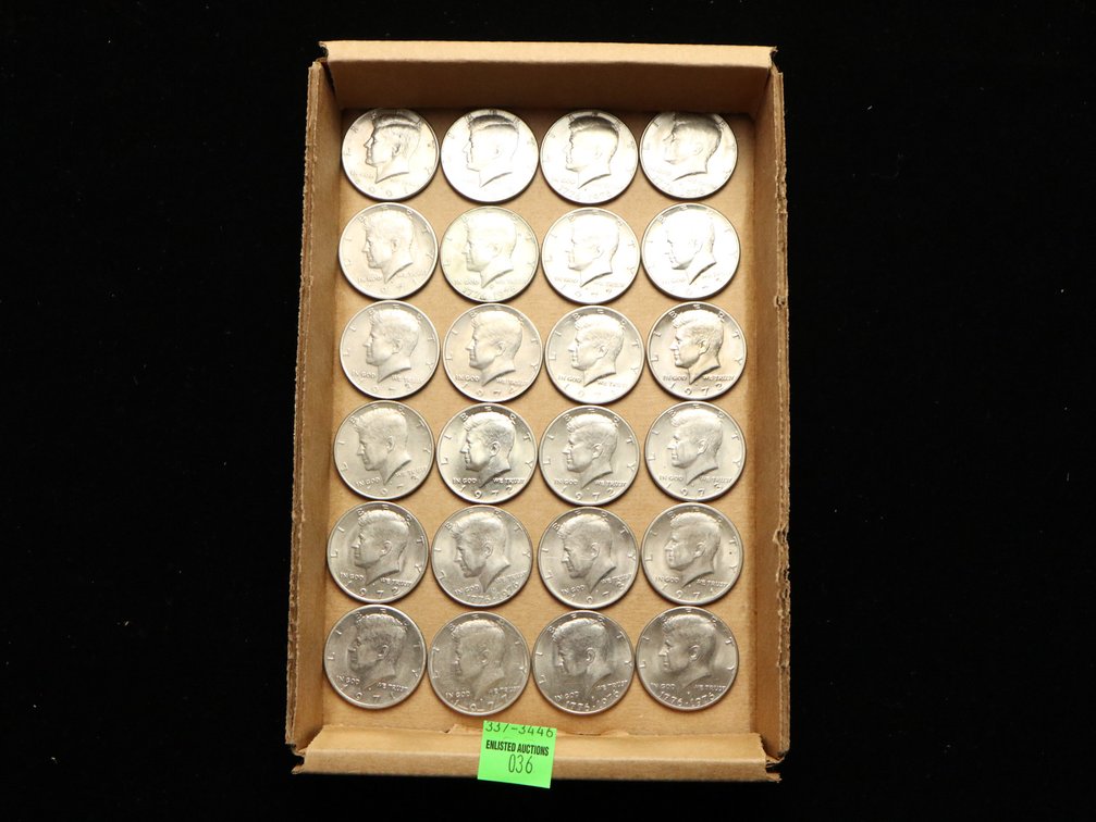 (24) Kennedy Half Dollars
