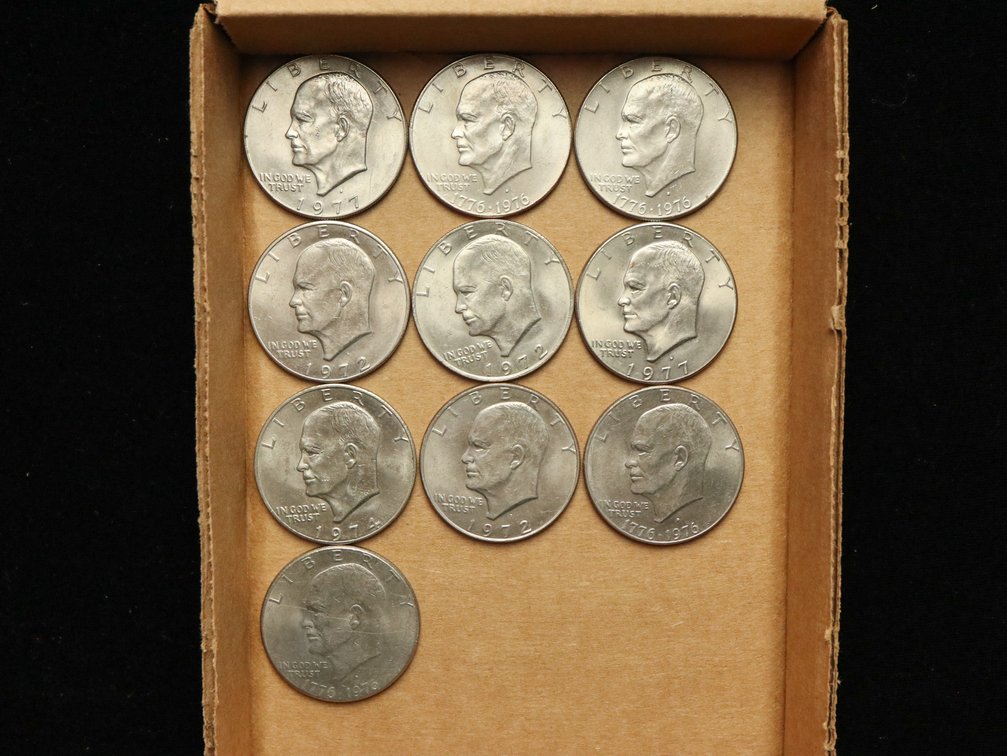 (10) Eisenhower Dollars