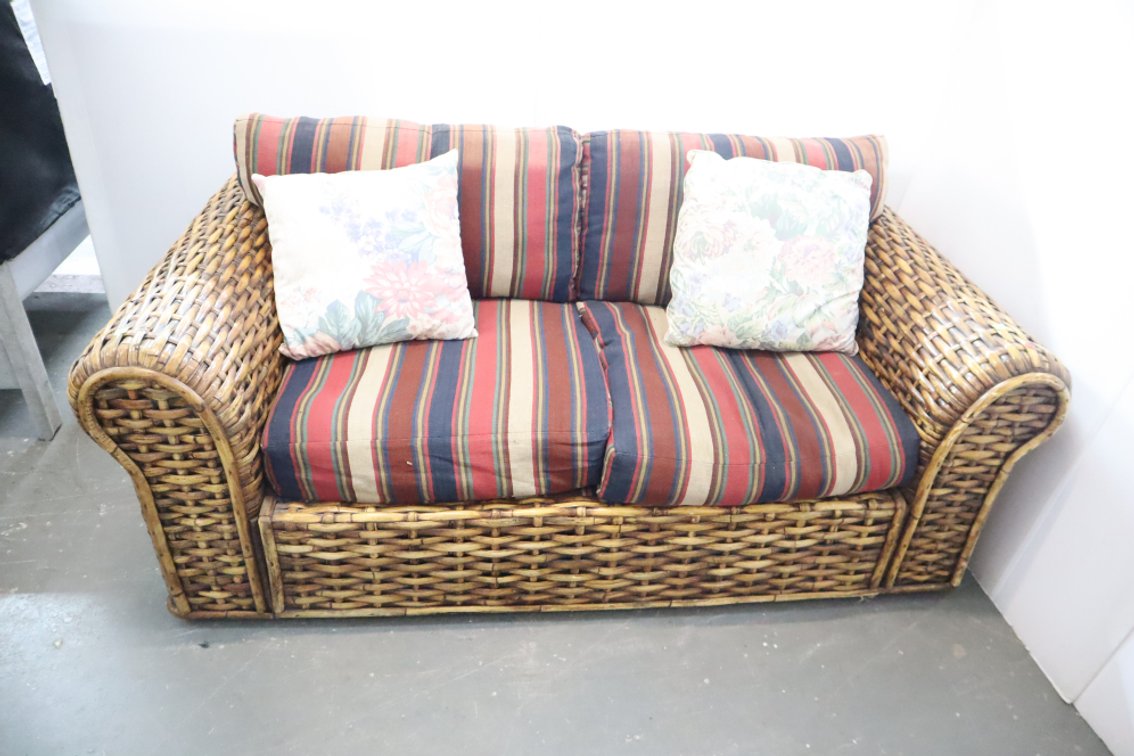 Rattan Style Sofa