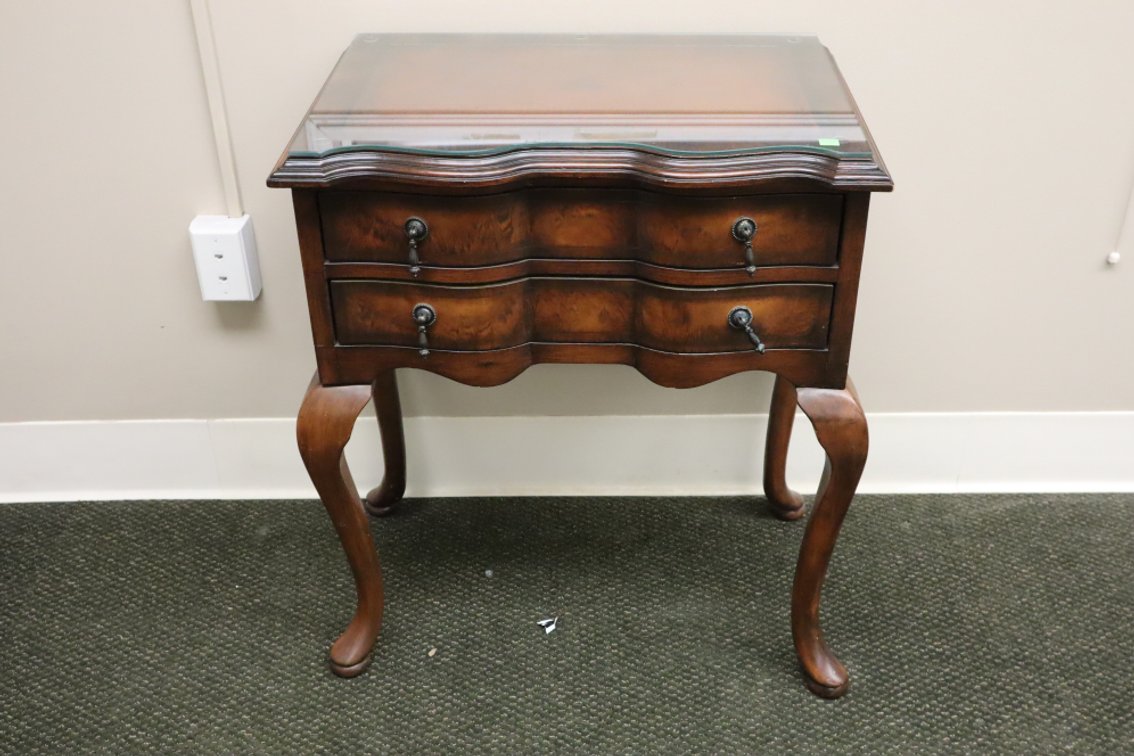 Two Drawer Side Table