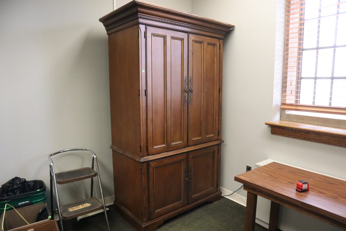 Wood Storage Cabinet