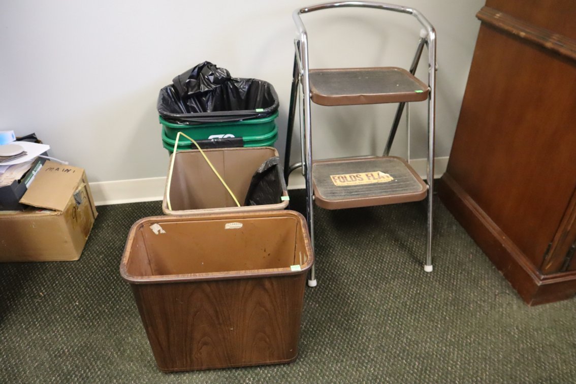 Step Stool, Trash Cans