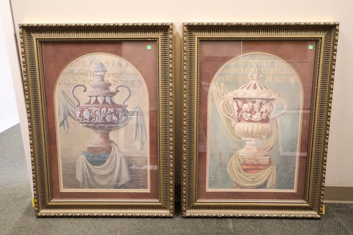 (2) Large Framed Artwork