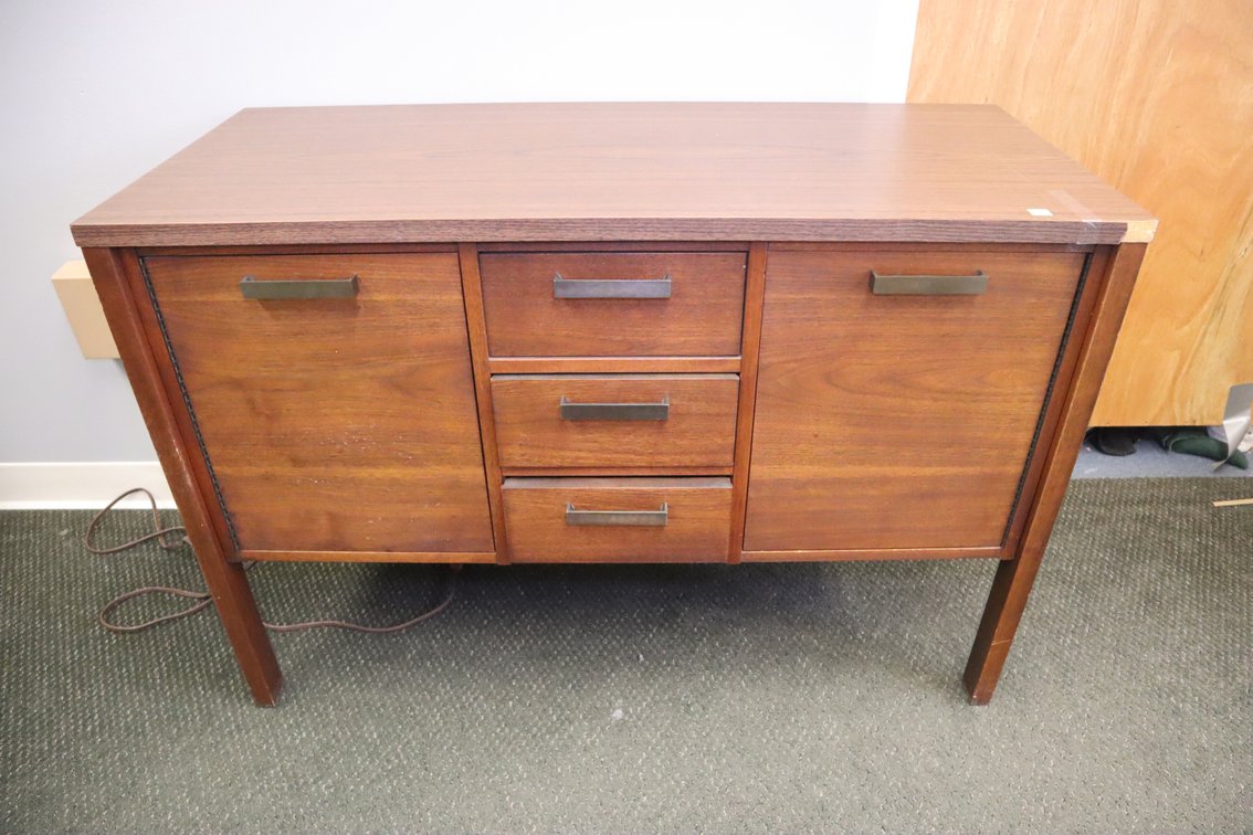 Wood Storage Credenza