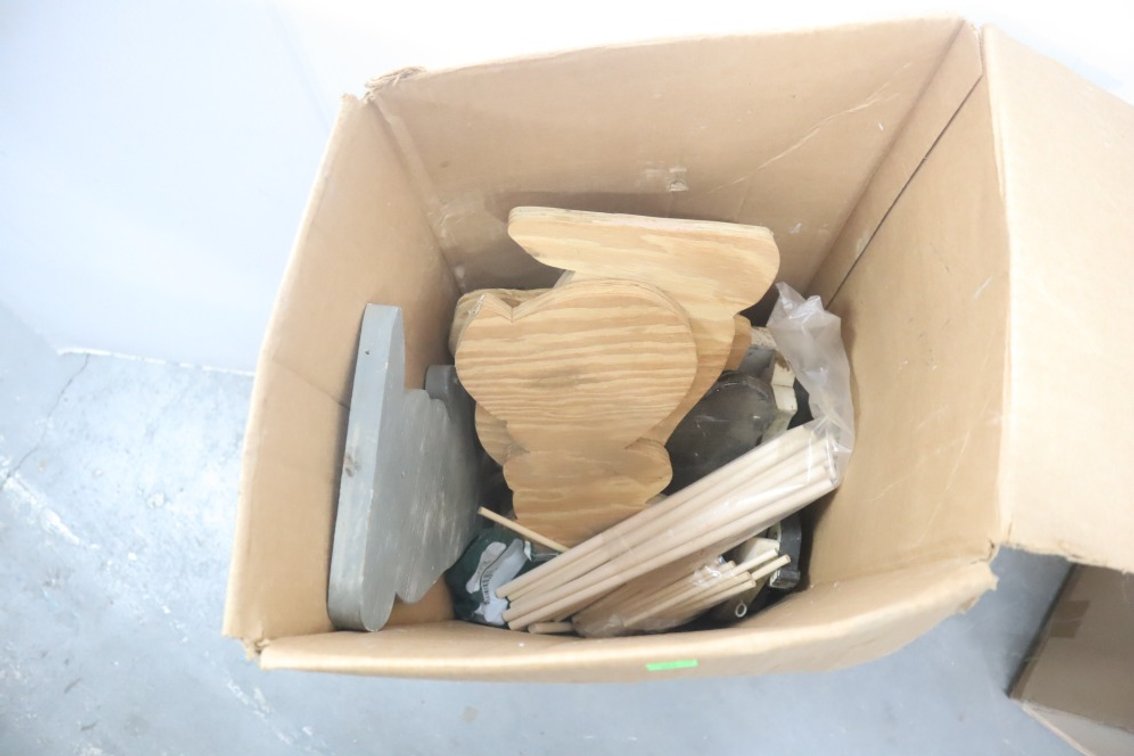 Various Wooden Block Silhouettes and Wood Scraps