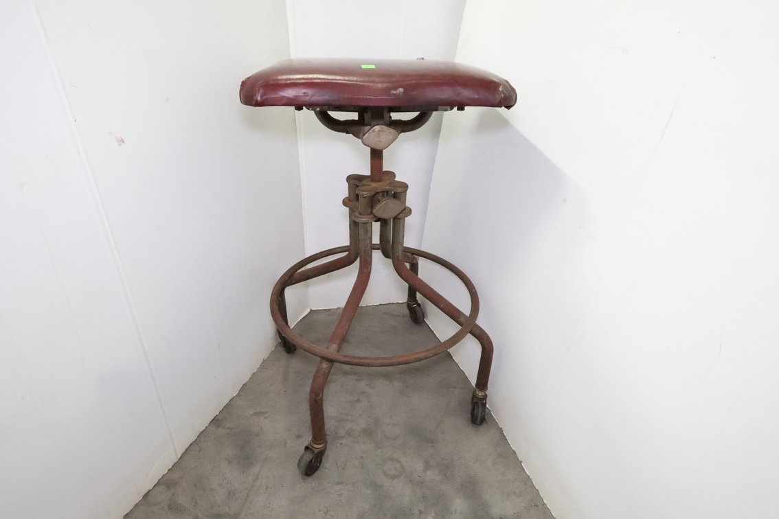 Antique Rolling Stool