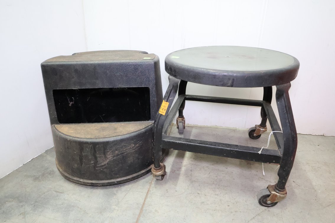 Pair of Rolling Stools
