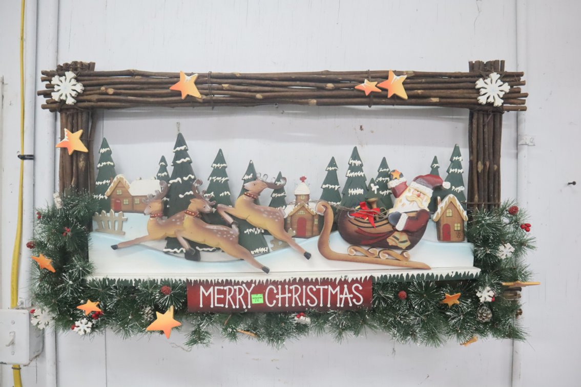Merry Christmas 3D Wooden Wall Piece