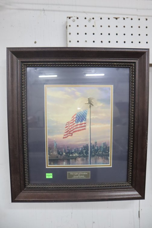 "The Light of Freedom" Thomas Kinkade Framed Print