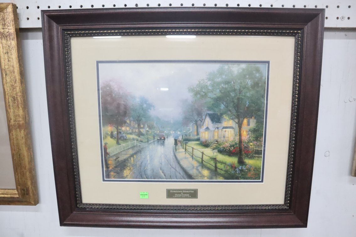 "Hometown Memories" Thomas Kinkade Framed Print