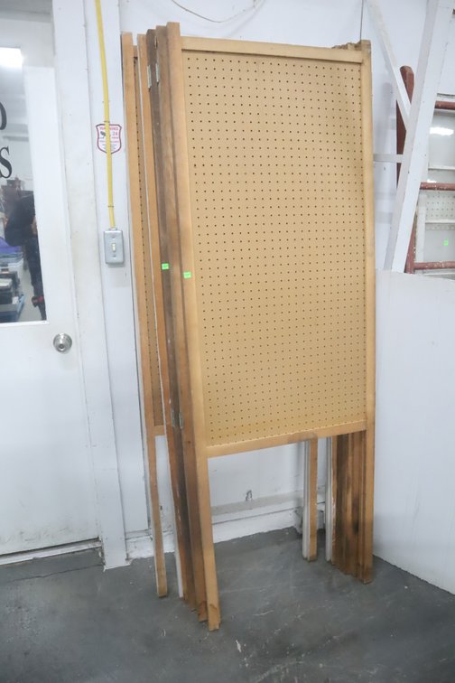 5 Folding Pegboard Panels