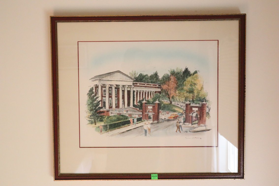 UVA Framed Lithograph