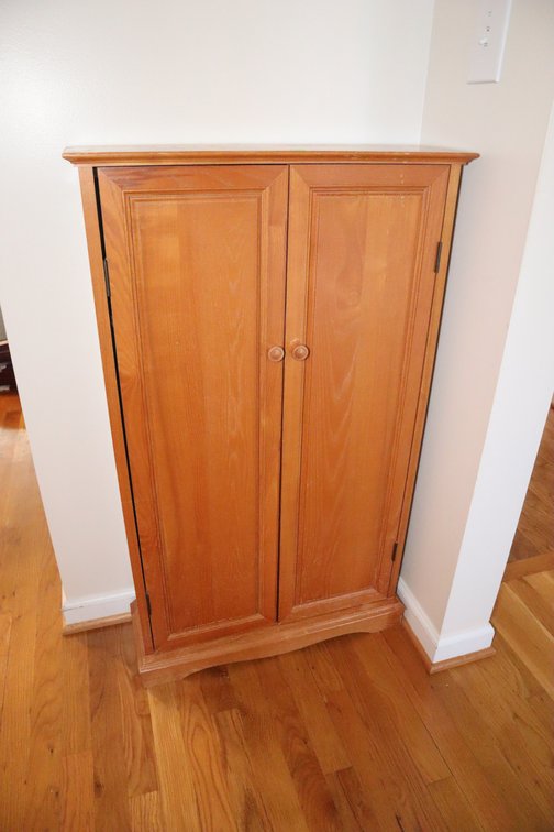 Wood Storage Cabinet