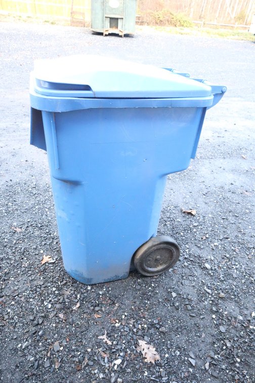 Garbage Can and Tarp