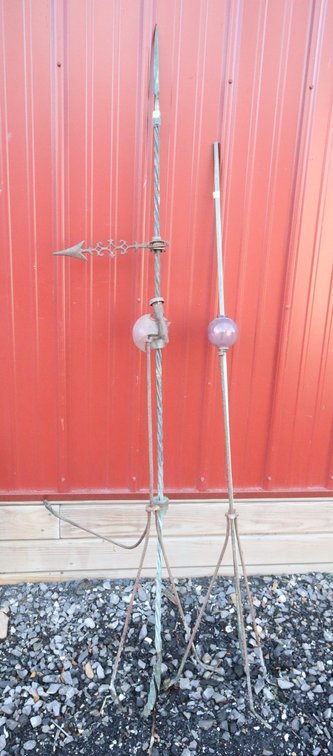 Pair of Antique Lightning Rods