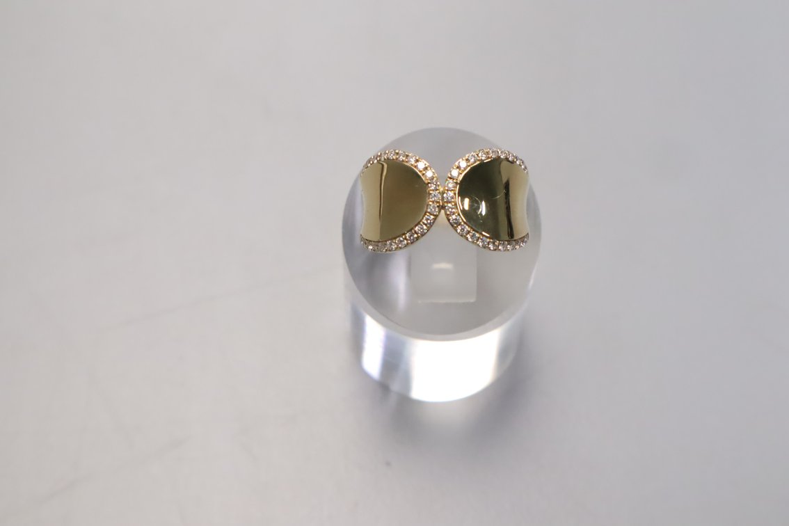 14K Yellow Gold Natural Diamond Band 1/2 ct Total