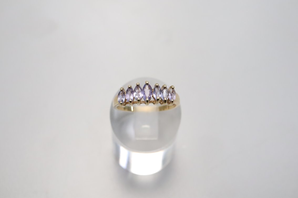 10K Yellow Gold Marquise Tanzanite Ring