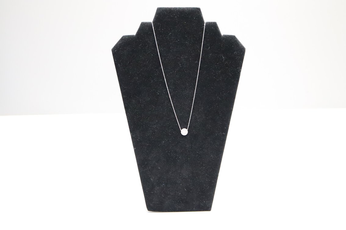 14K White Gold Diamond Pendant 1/4 ct