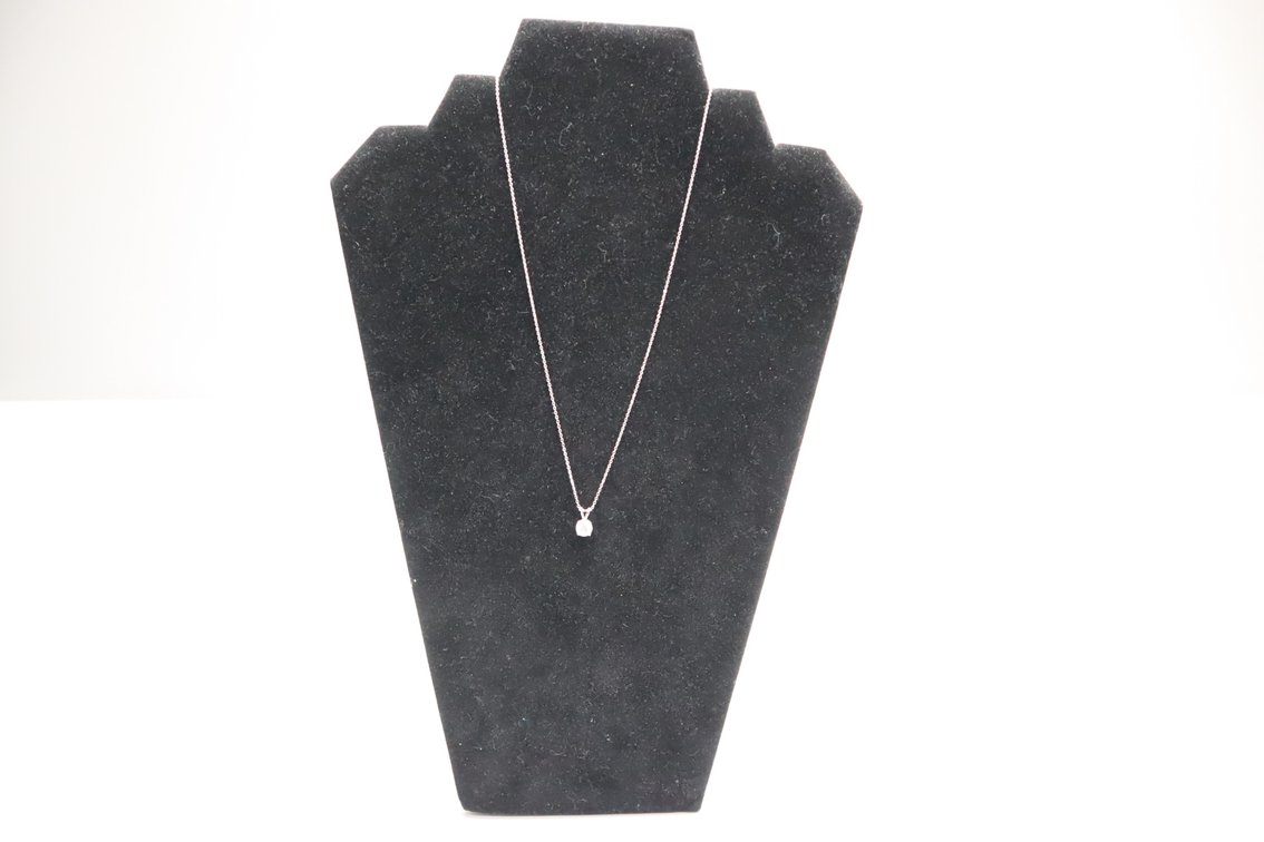 14K White Gold Natural Diamond Pendant 1 = 1.03 ct