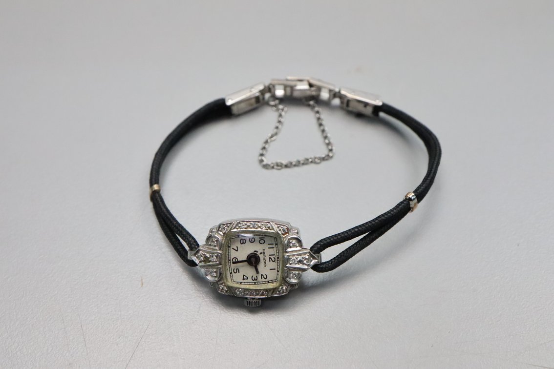 Ladies Platinum Diamond Watch