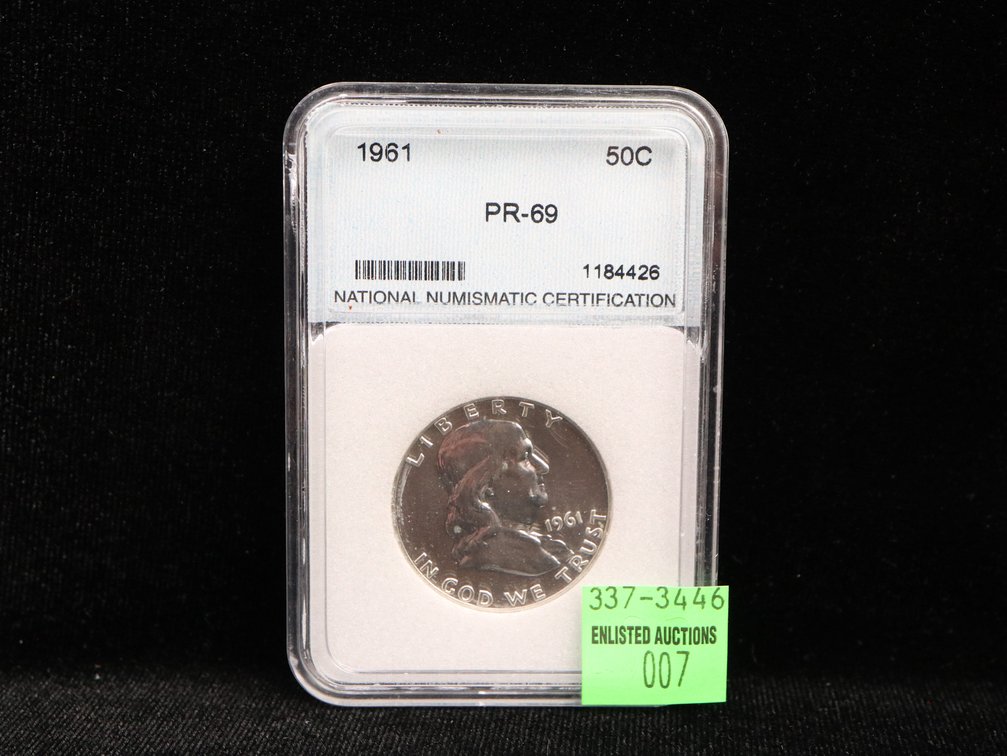 1961 Proof 69 Franklin Half Dollar high grade