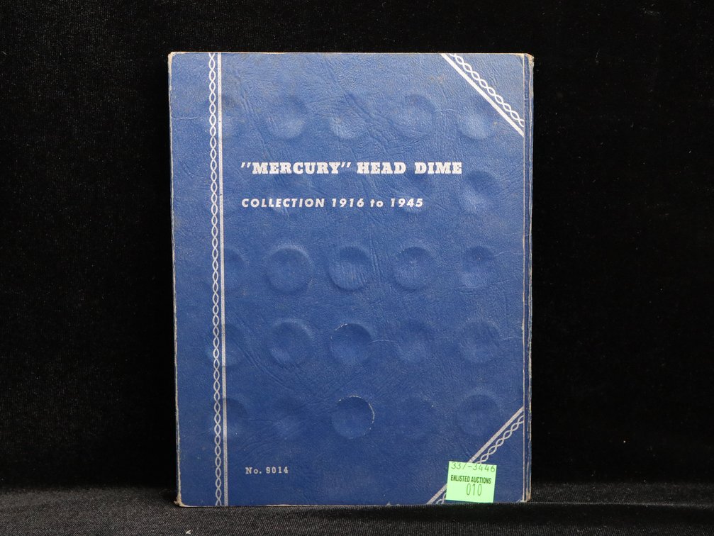 Book of Mercury Dimes 1916–1944 (incomplete)